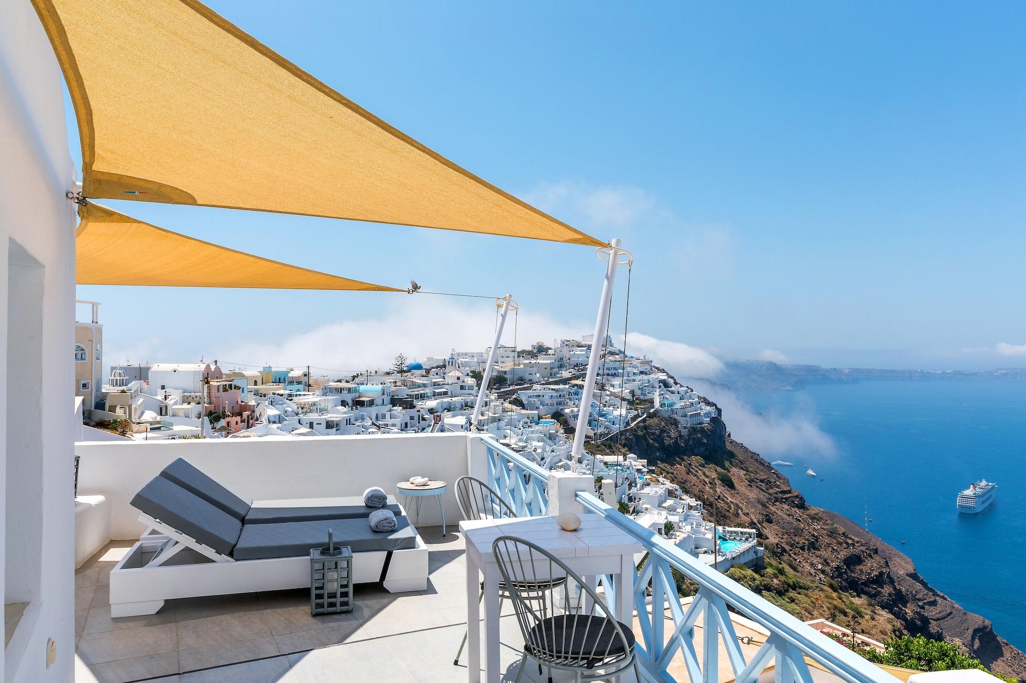 Blue Dolphins Apartments Firostefani Luaran gambar
