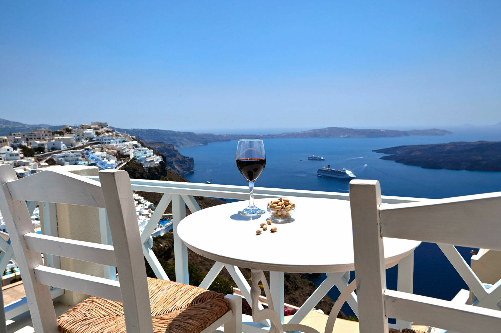 Blue Dolphins Apartments Firostefani Luaran gambar
